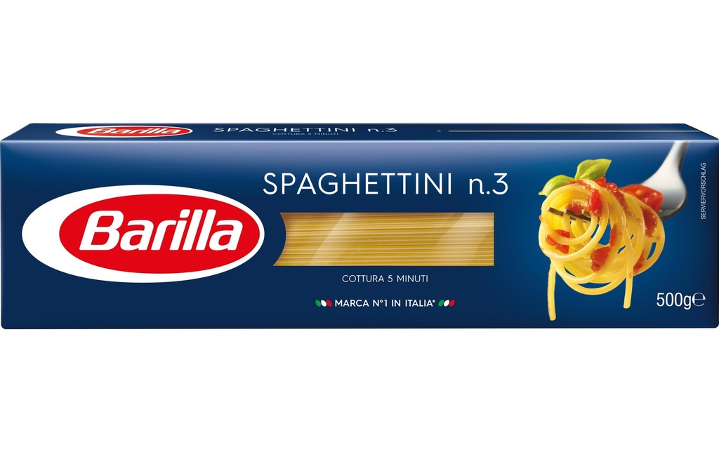Barilla Pâtes alimentaires Spaghettini n.3 500 g