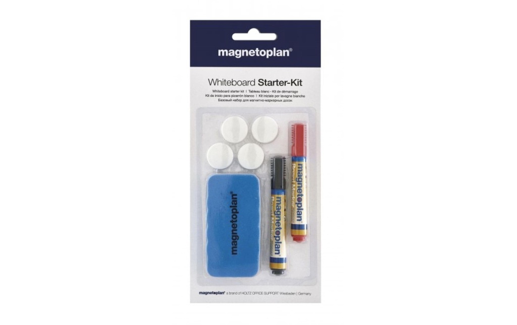 Magnetoplan Marqueur pour tableau blanc Kit de démarrage 7 pièces