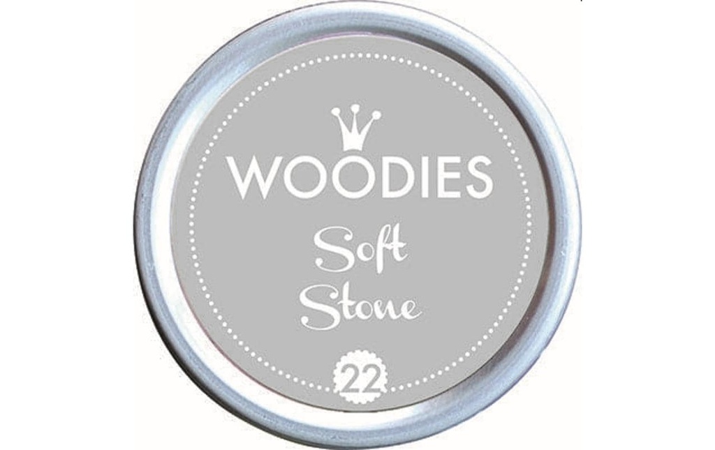 Woodies Tampon encreur 35 mm Soft Stone, 1 pièce