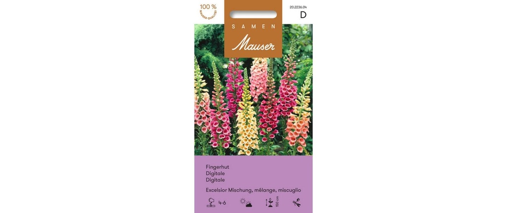Samen Mauser Semence Foxglove Excelsior Mixture