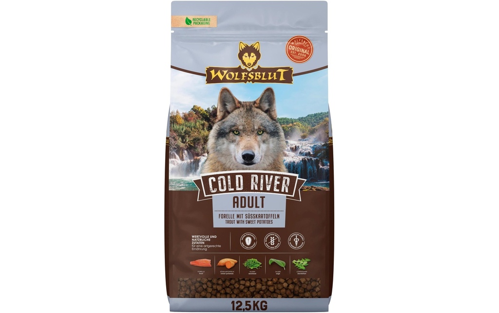 Wolfsblut Alimentation sèche Dog Cold River Adult, 12.5 kg