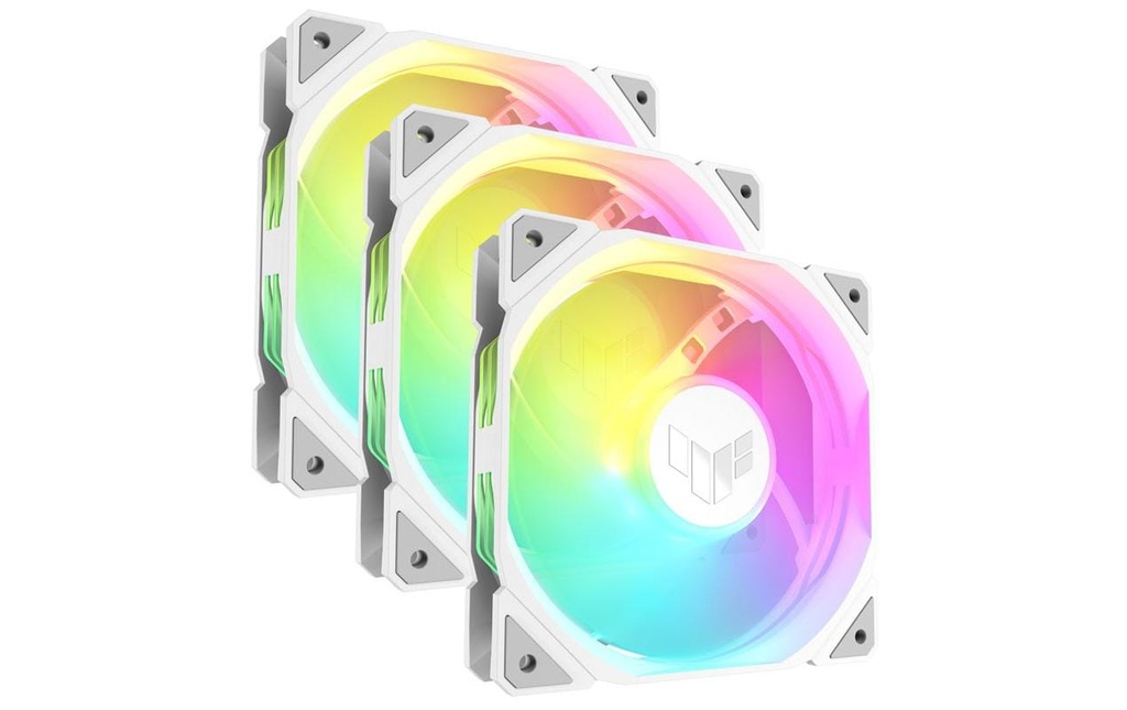 ASUS Ventilateur PC TUF Gaming TR120 ARGB Reverse 3in1 Blanc