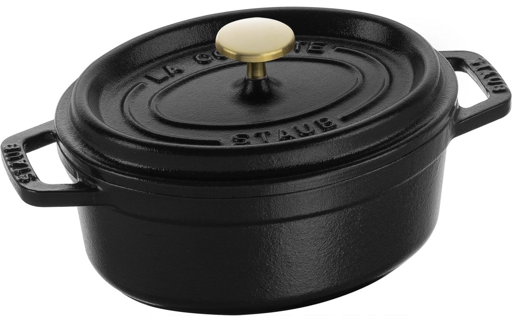 Staub Rôtisseur Cocotte 15 cm, Noir, 0.6 l