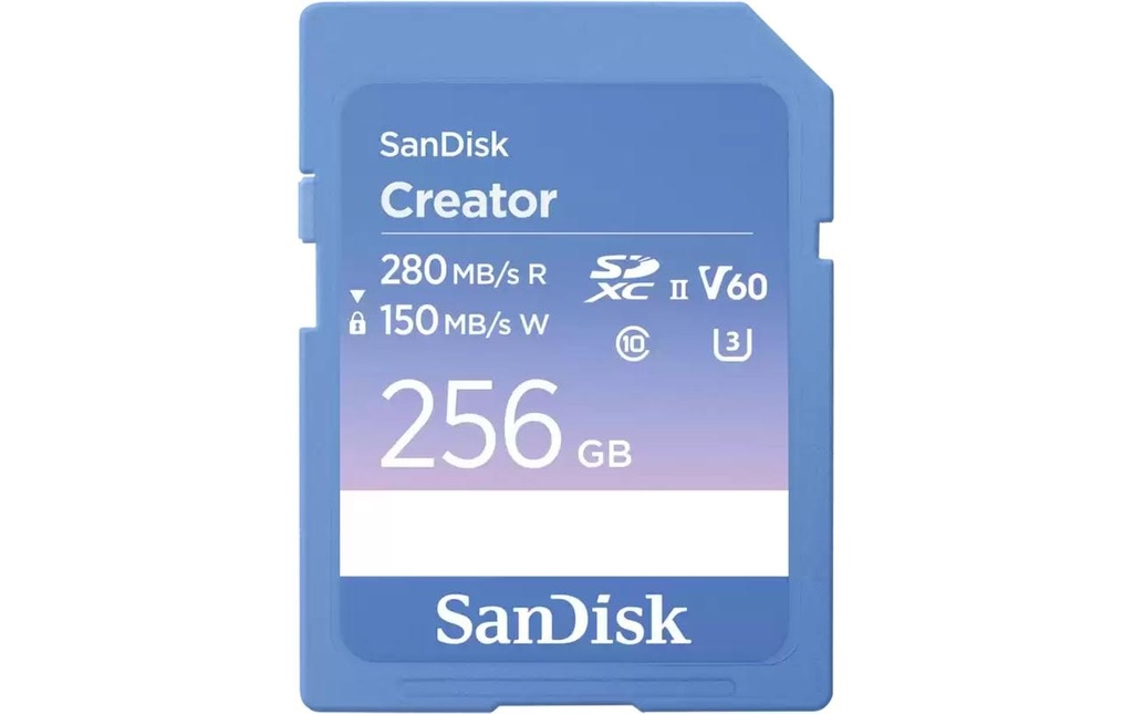 SanDisk Carte SDXC Creator UHS-II 256 GB
