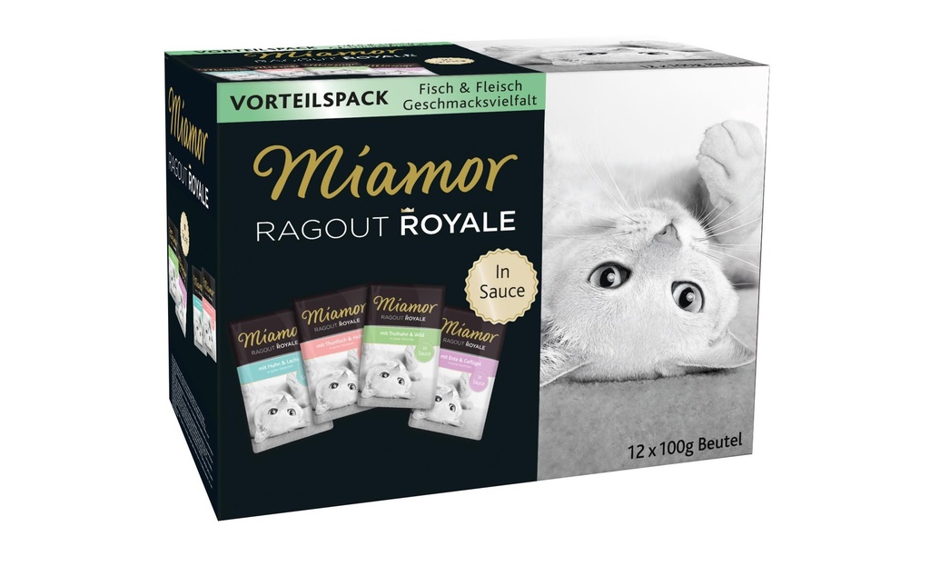 Miamor Alimentation humide Ragoût royal en sauce Multipack 4 sortes