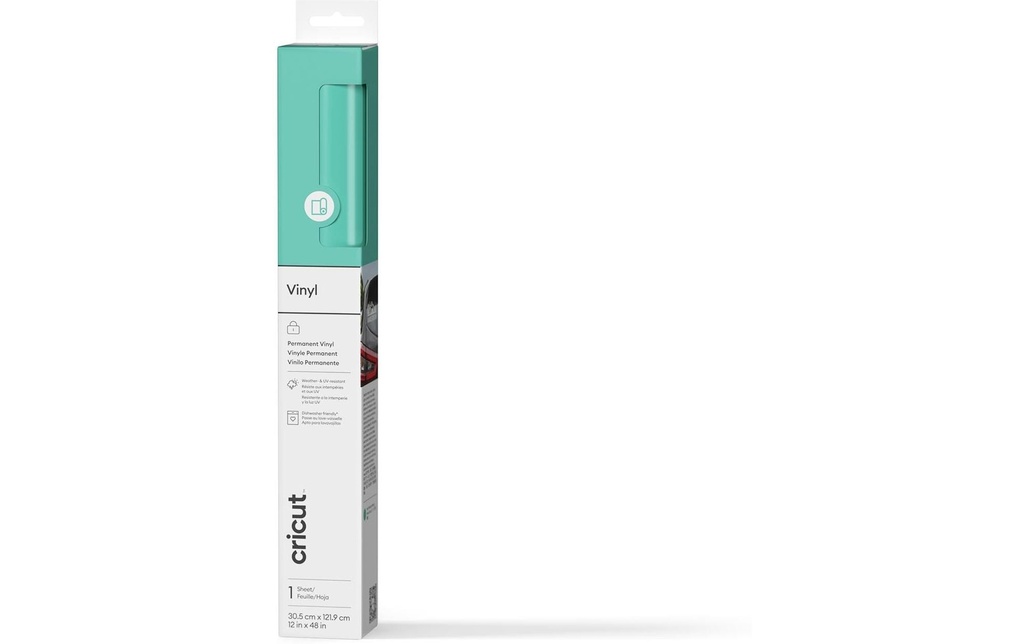 Cricut Film de vinyle Permanent 30.5 x 122 cm, 1 Pièce/s, Menthe