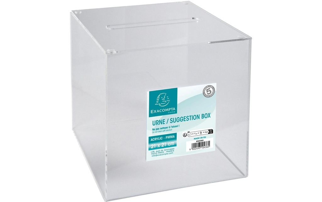Exacompta Boîte de dépôt, Transparent