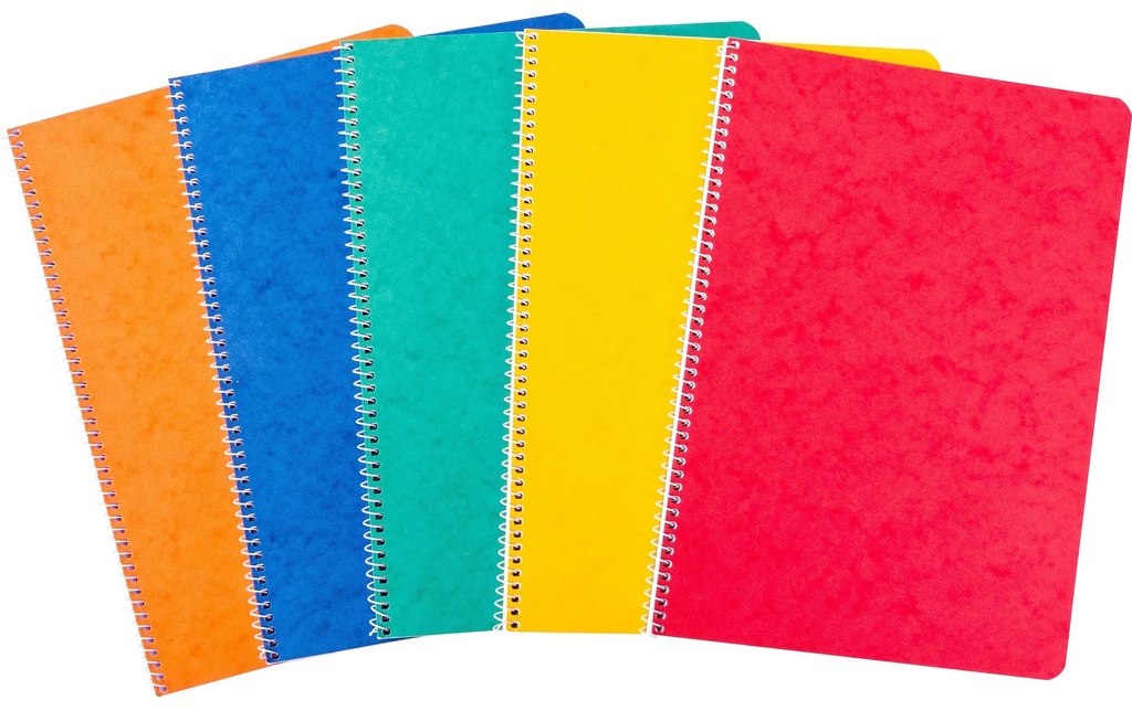 novooo. Bloc-notes A4, ligné 9 mm 80 g assortis