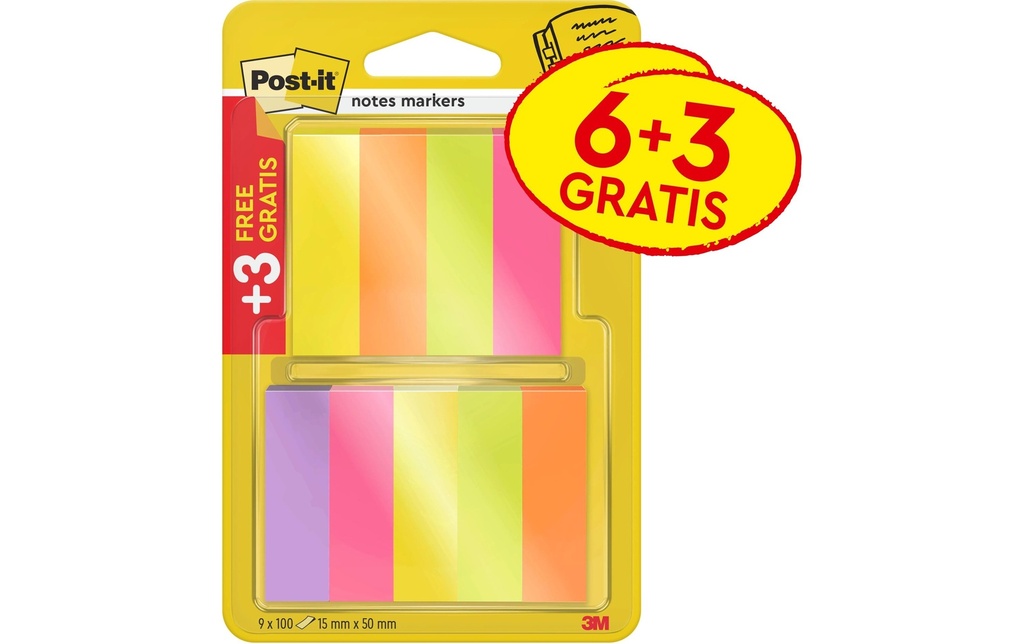 Post-it Marque-page Post-it index 9 pièces