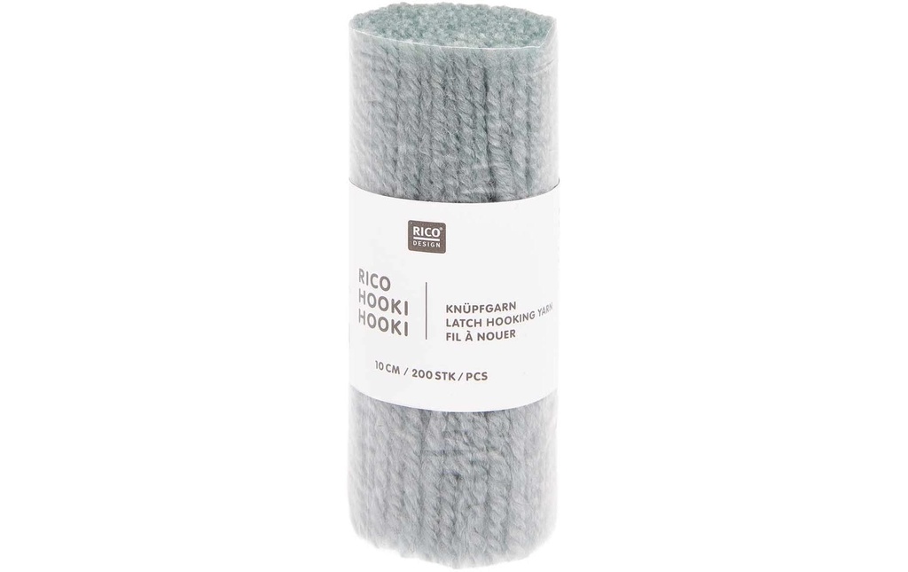 Rico Design Fil à nouer Hooki bleu glacier