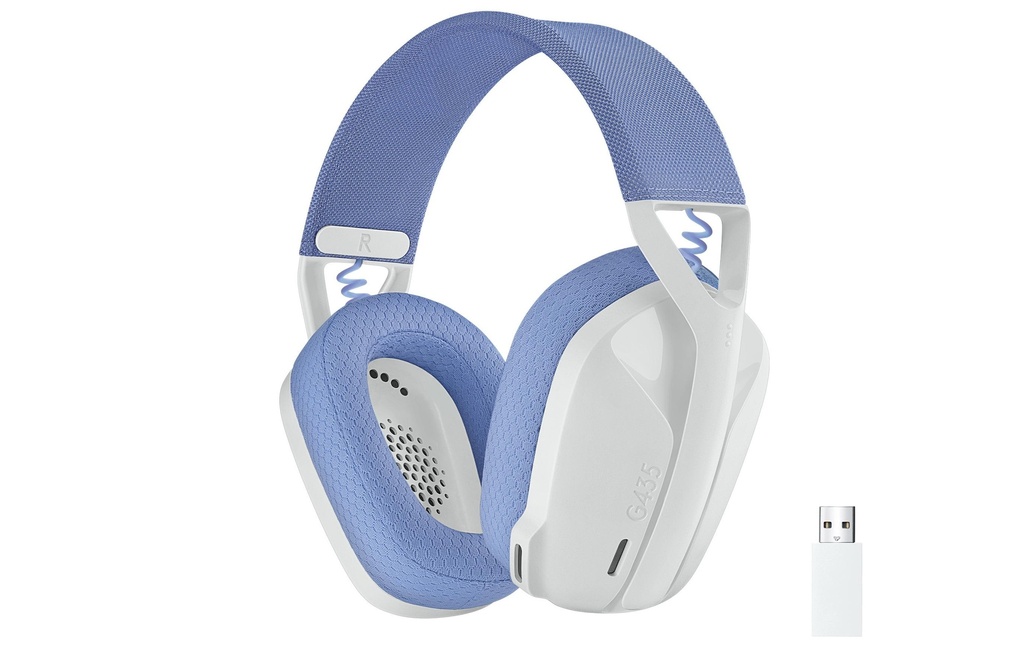 Logitech Casque gaming G435 Gaming Lightspeed Blanc