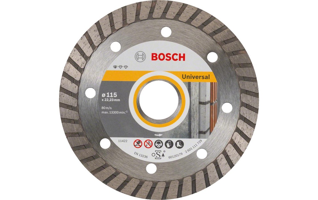 Bosch Professional Disque à tronçonner diamanté Standard for Universal, 115 x 2 x 10 mm