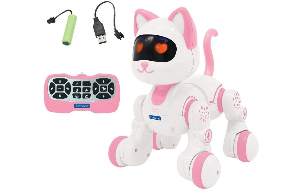 Lexibook Robot éducatif Power Kitty Junior Blanc, Rosa