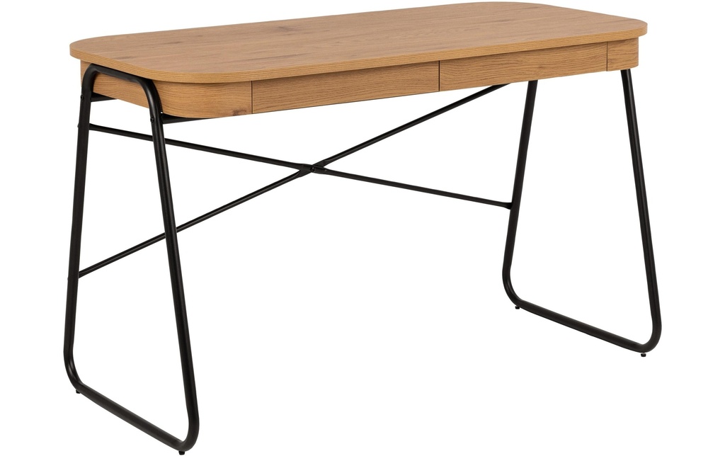 AC Design Table Blueton, noir mat / chêne sauvage mat
