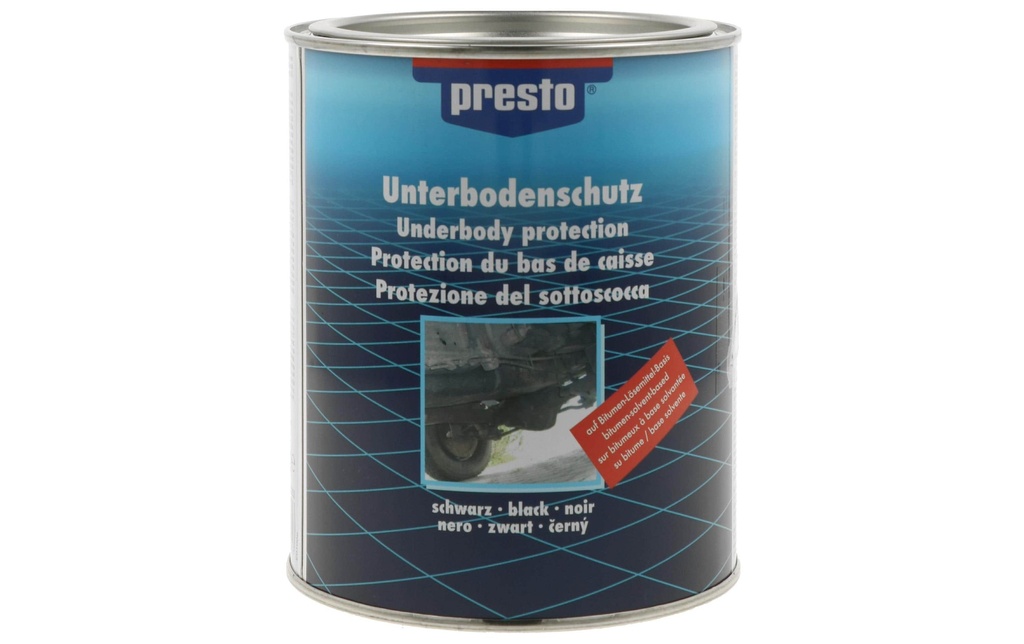 Presto Protection bitumeuse pour bas de caisse noir 1.3 kg