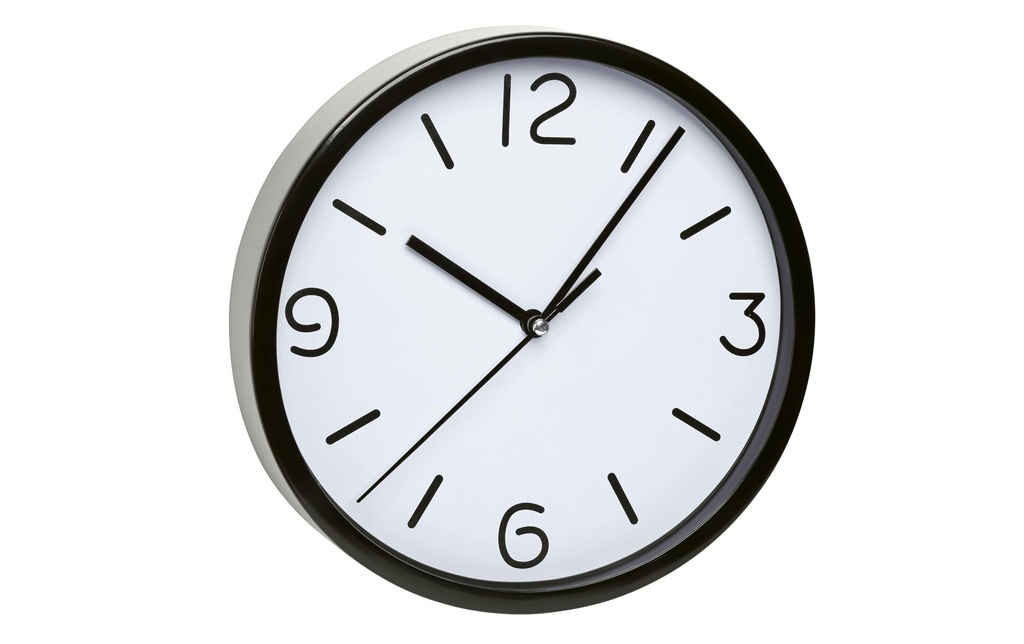 TFA Dostmann Horloge murale Analog Ø 20 cm, noir