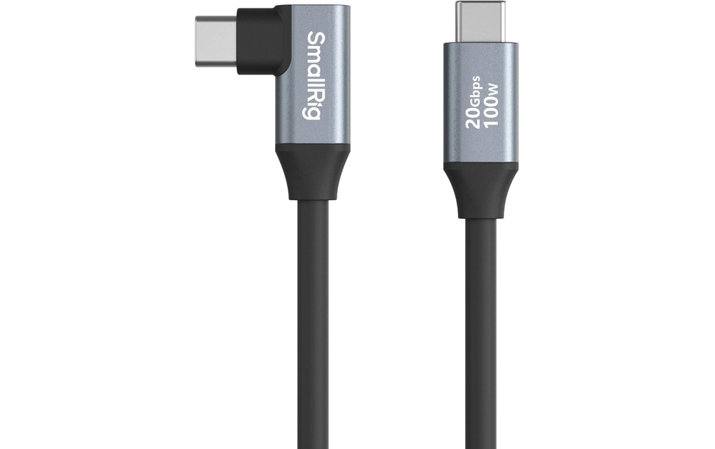 Smallrig Câble USB-C Data Cable 60 cm Droit sur coudé