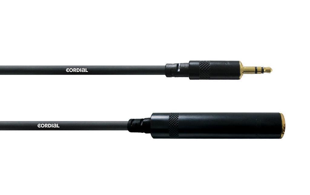 Cordial Câble audio CFM 3 WK jack 3.5 mm - jack 6.3 mm 3 m