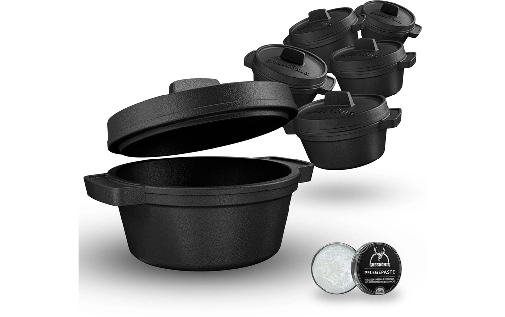 Gusskoenig Mini Dutch Oven 6 set 300 ml