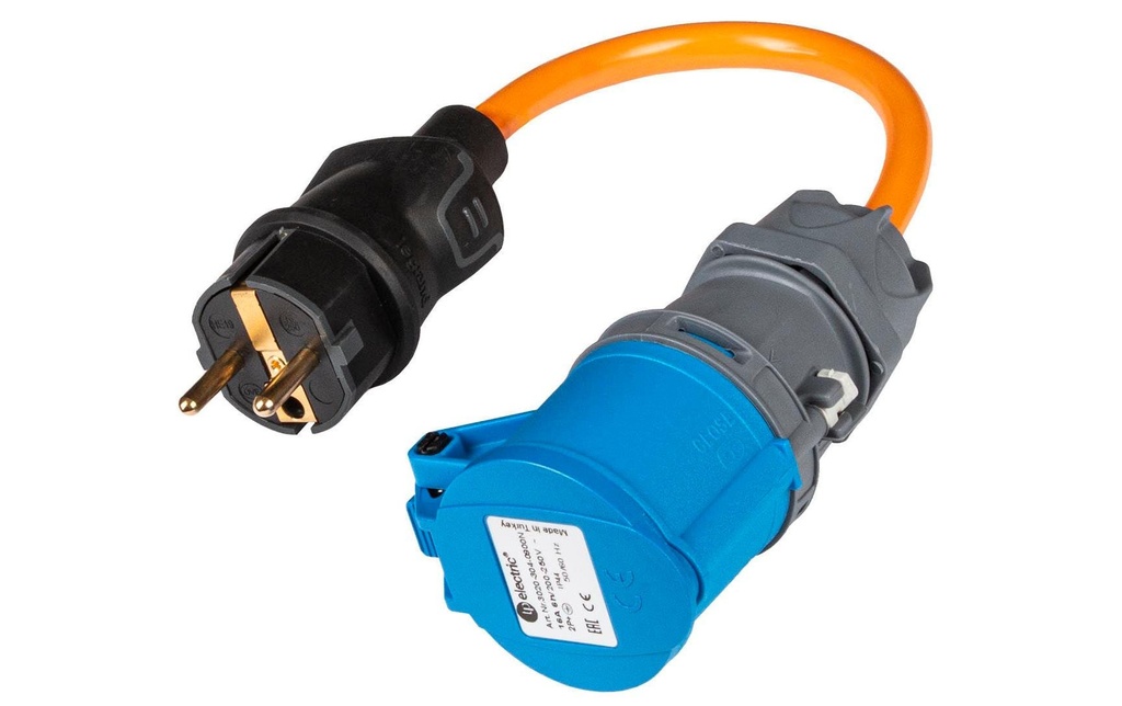 Normrahmen Câble adaptateur CEE16/3 - Schuko