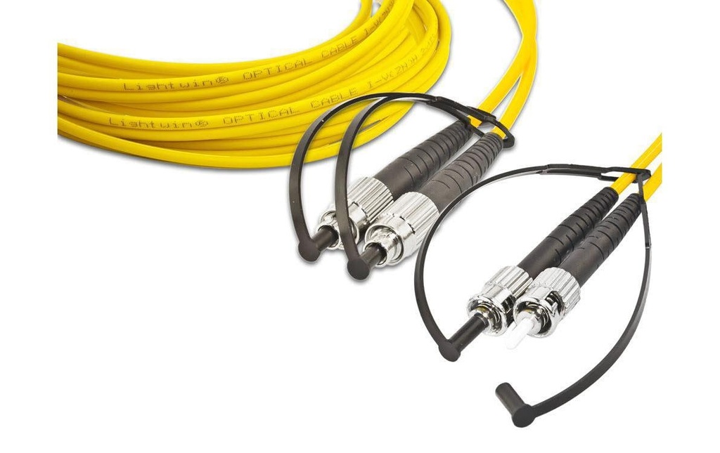 Lightwin Câble patch à fibre optique Singlemode FC – ST, OS2, Duplex, 2 m