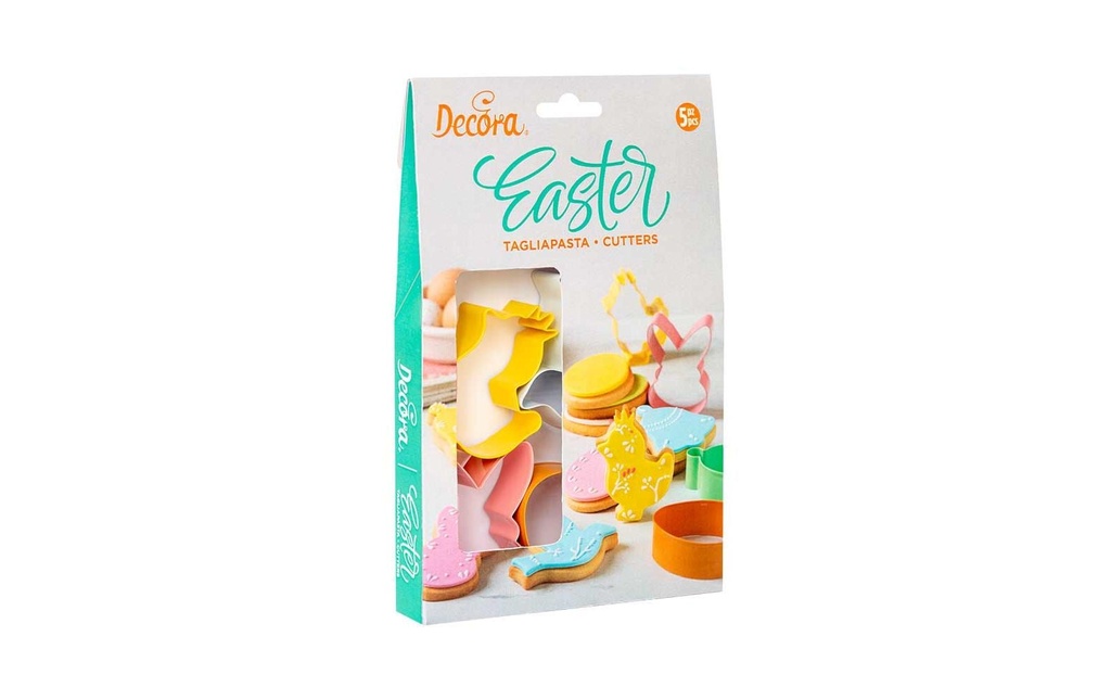 Decora Emporte-pièce pour biscuits Set de Pâques 5 pièces
