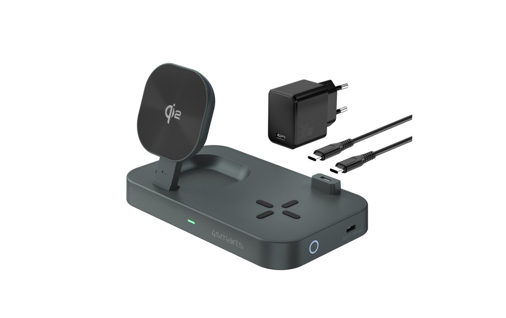 4smarts Chargeur sans fil Qi2 Schwarz