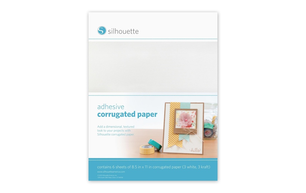 Silhouette Papier ondulé corrugated paper Blanc