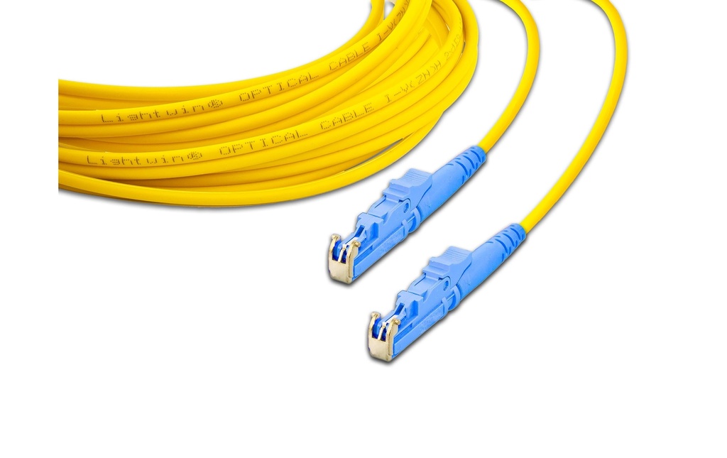 Lightwin Câble patch à fibre optique Singlemode, LSH – LSH, OS2, Simplex, 1 m Singlemode LSH (compatible E2000) – LSH (compatible E2000), OS2, Simplex, 1 m
