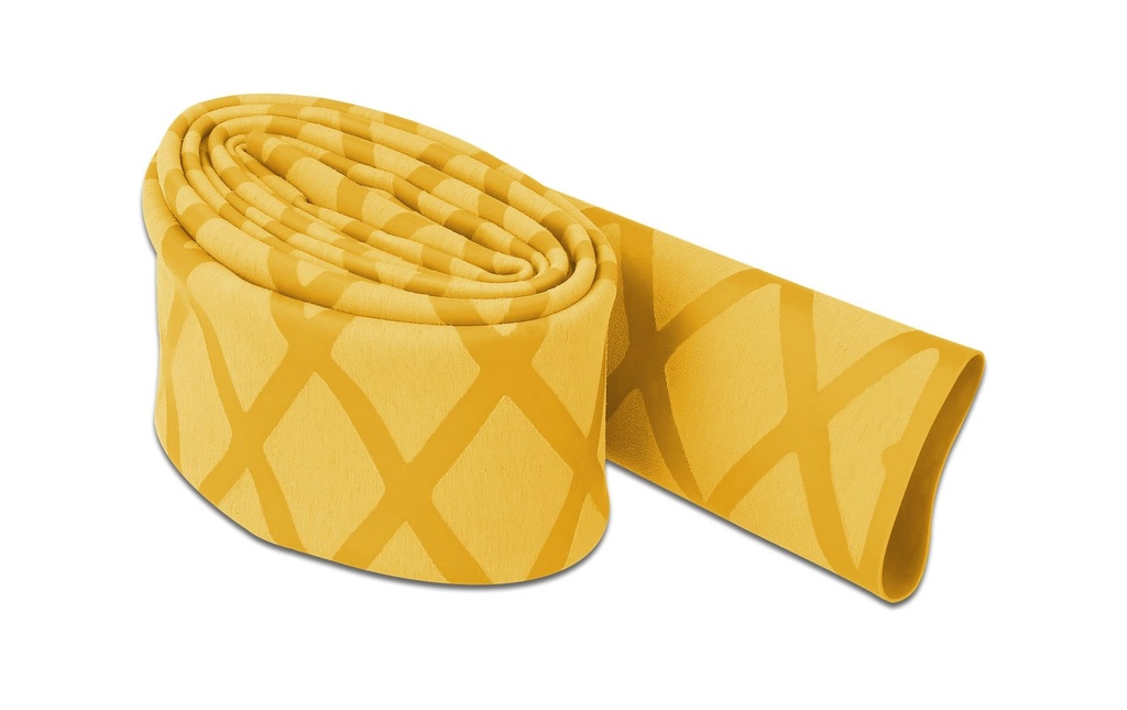 Delock Gaine thermorétractable dessin en X antidérapant 1 m x 20 mm Jaune