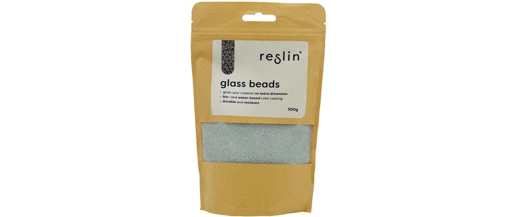 Reslin Perles de verre 500 g Argent