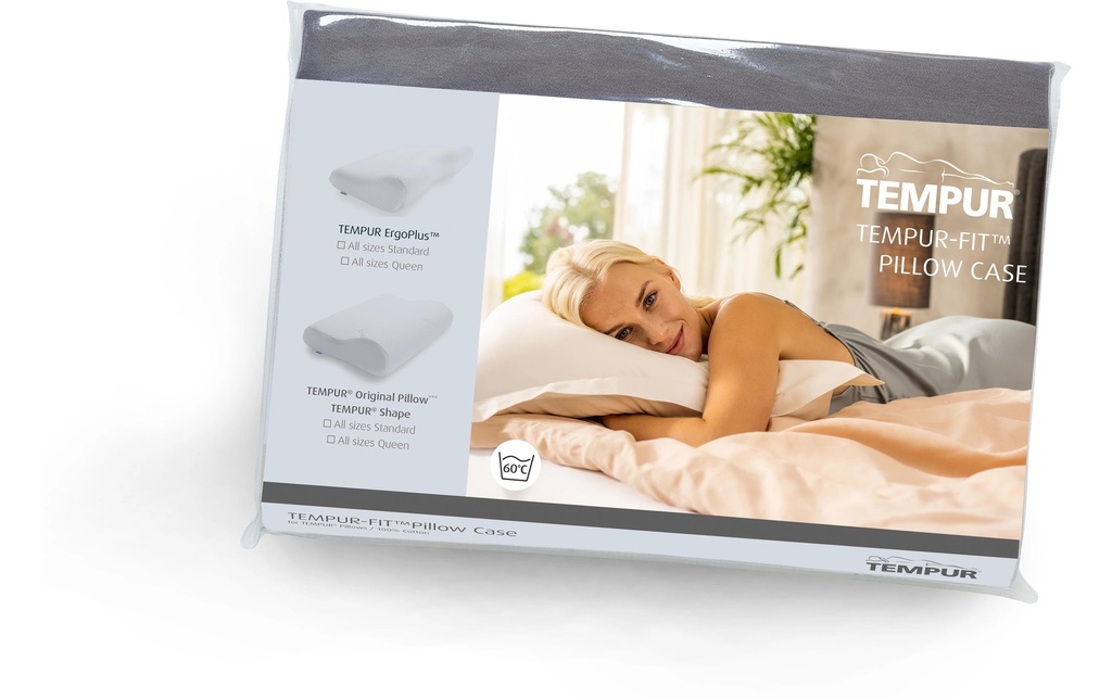 Tempur Taie d’oreiller Ombracio Gris foncé