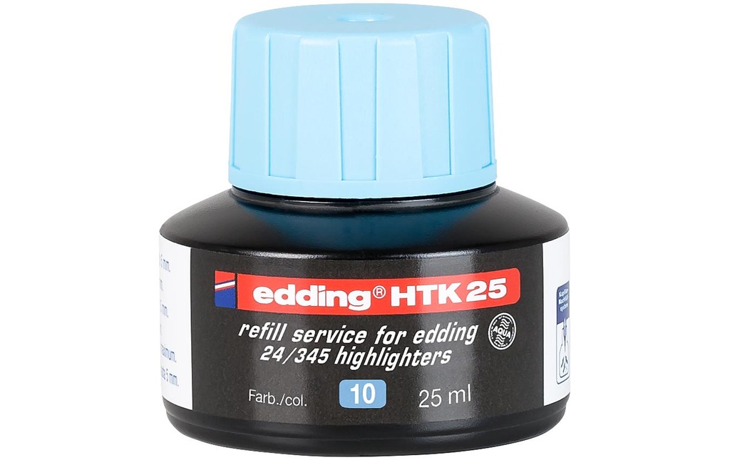 edding Encre de recharge HTK25 25 ml, Bleu clair