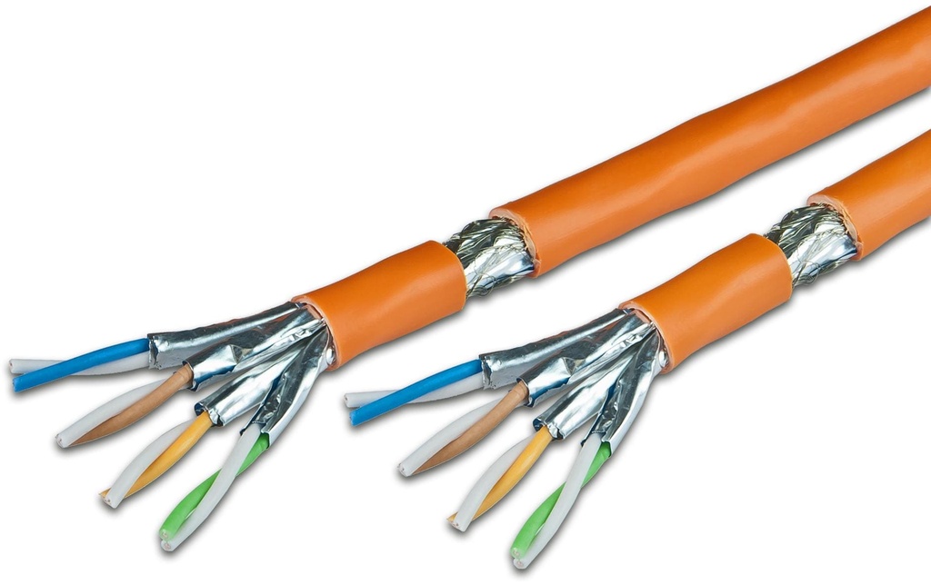 Wirewin Câble de pose VKW SFTP K7 LSOH3 Cat 7, S/FTP, 100 m, Orange