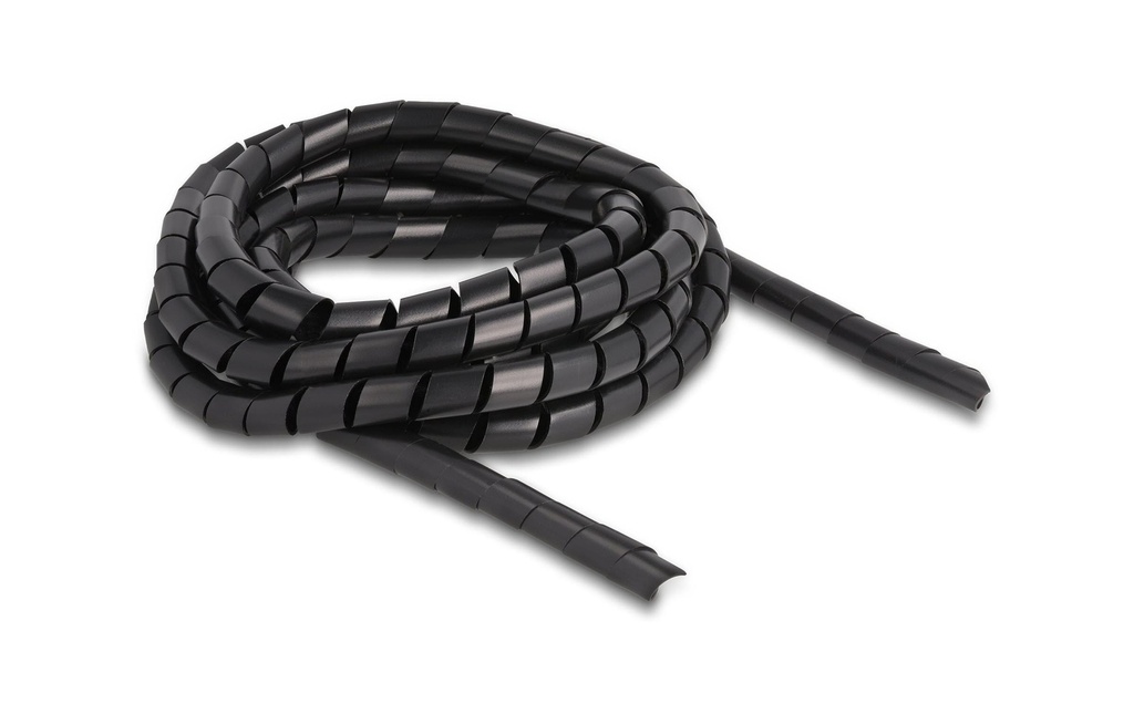 Delock Tuyau en spirale flexible 2 m x 10 mm Noir