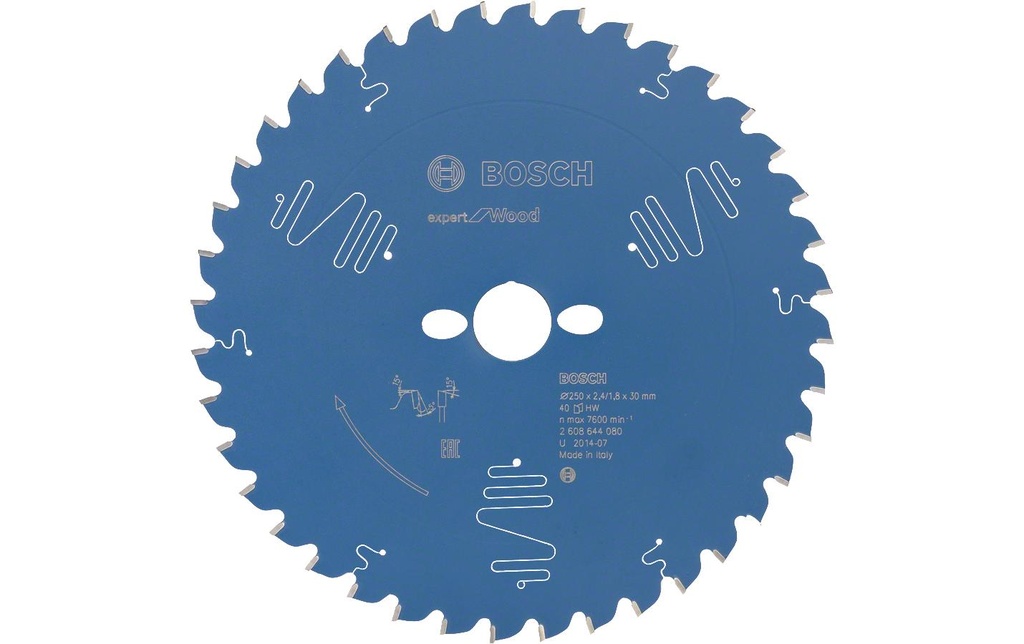 Bosch Professional Lame de scie circulaire Expert for Wood, 250 x 30 x 2.4 mm, Z 40