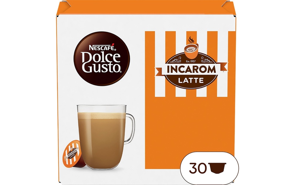 Nescafé Capsules de café Dolce Gusto Incarom Latte 30 pièce