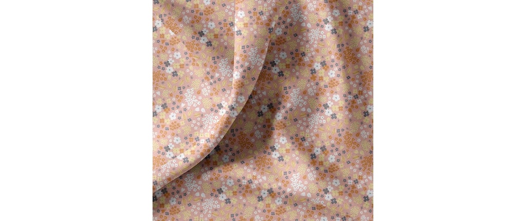 Basteln Tissu Doaby 100 x 150 cm, rose / chameau