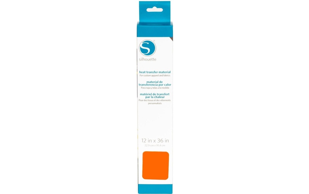 Silhouette Film thermocollant 30.5 cm x 91.4 cm Lisse, Néon Orange