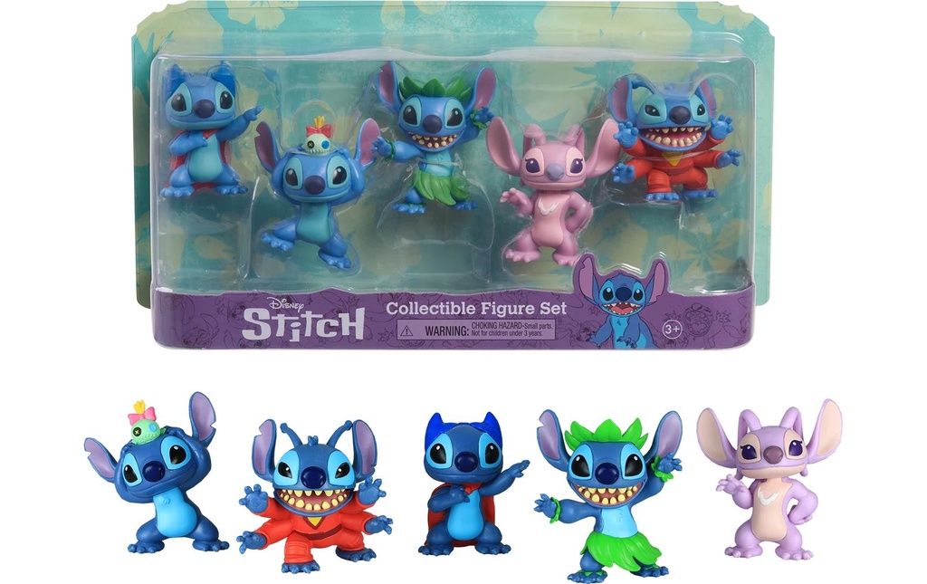 Stitch Figurine Disney Stitch Set de 5 pièces 8 cm