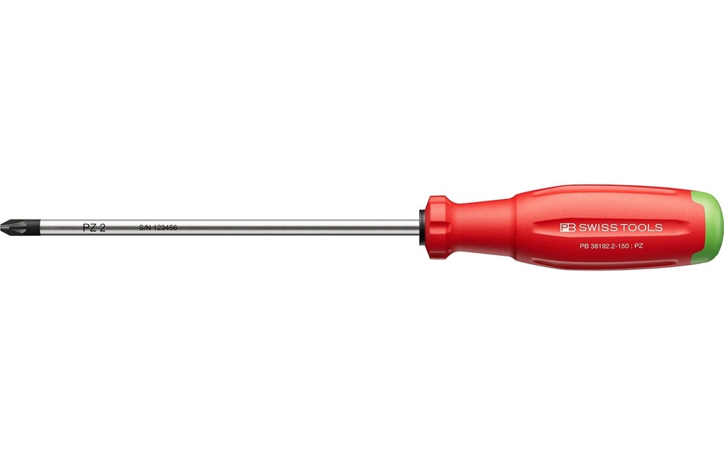 PB Swiss Tools Tournevis SwissGrip Evo PB 38192.2-150 PZ 2 rouge