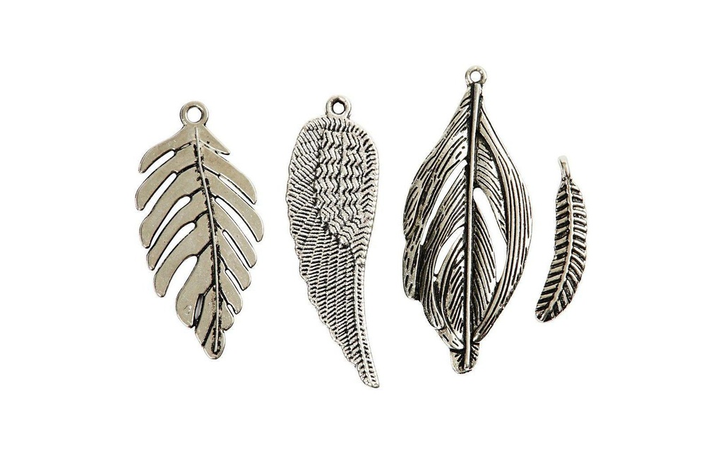 Creativ Company Remorque Pointes, 29-25 mm, argent antique, 40 pcs.