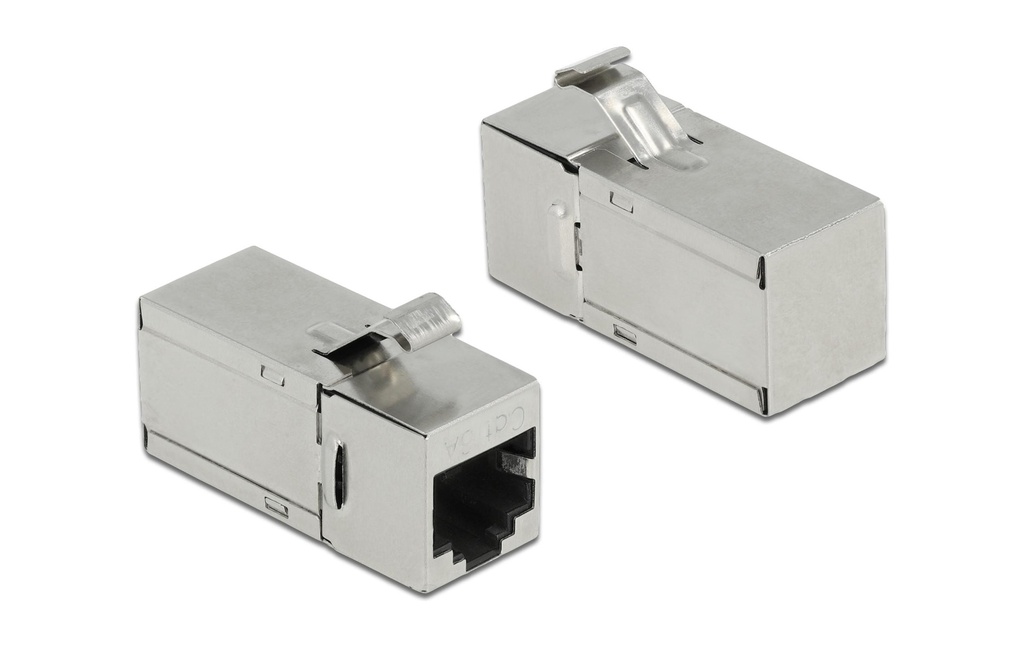 Delock Module Keystone RJ45 - RJ45 femelle, Cat.6A 90 degrés coudé