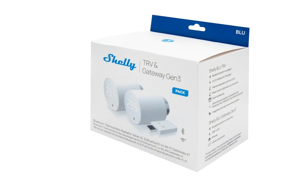 Shelly Thermostat intelligent 2 BLU TRV