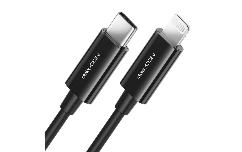 deleyCON Câble USB 2.0  USB-C - Lightning 2 m