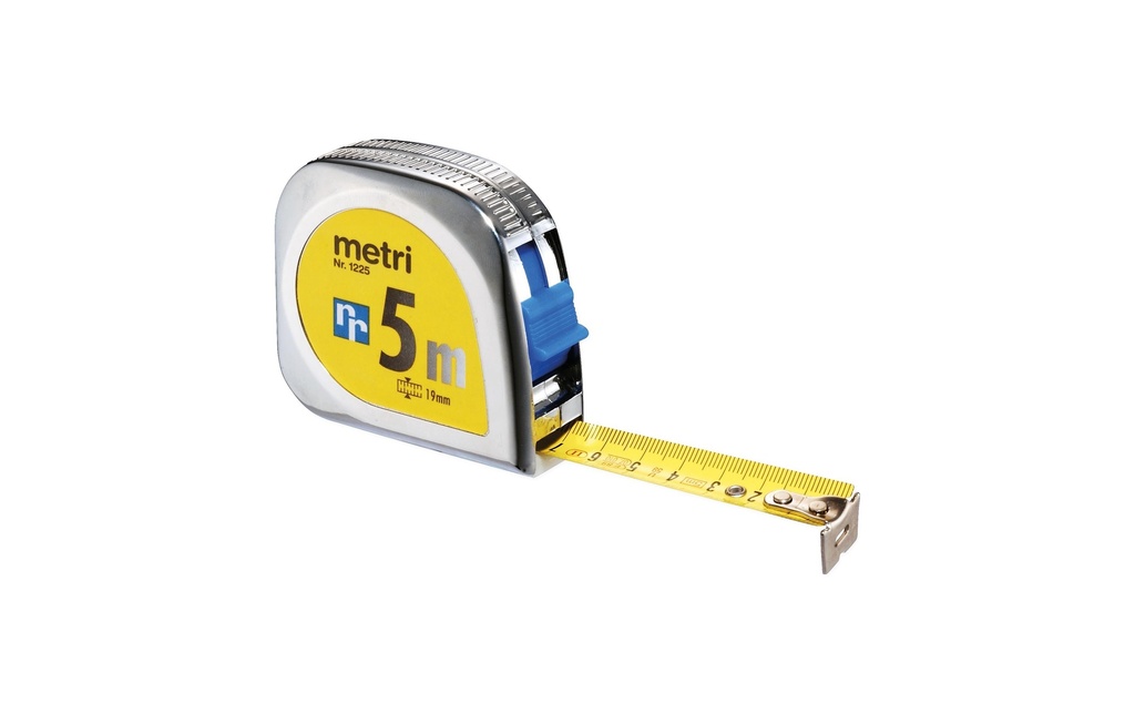 RIEFFEL Ruban métr.5m av.arrêt de band
