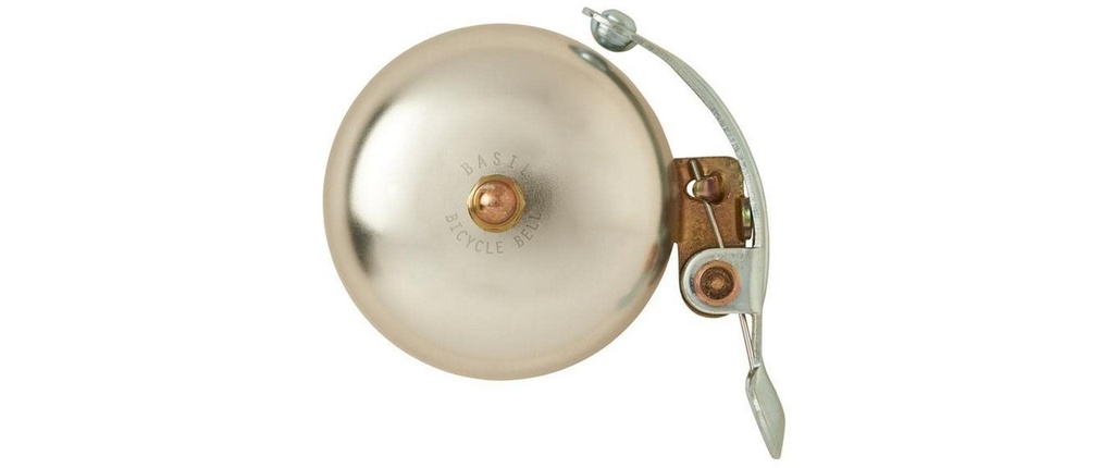 BASIL Sonnette de vélo Cloche Portland Laiton Argent