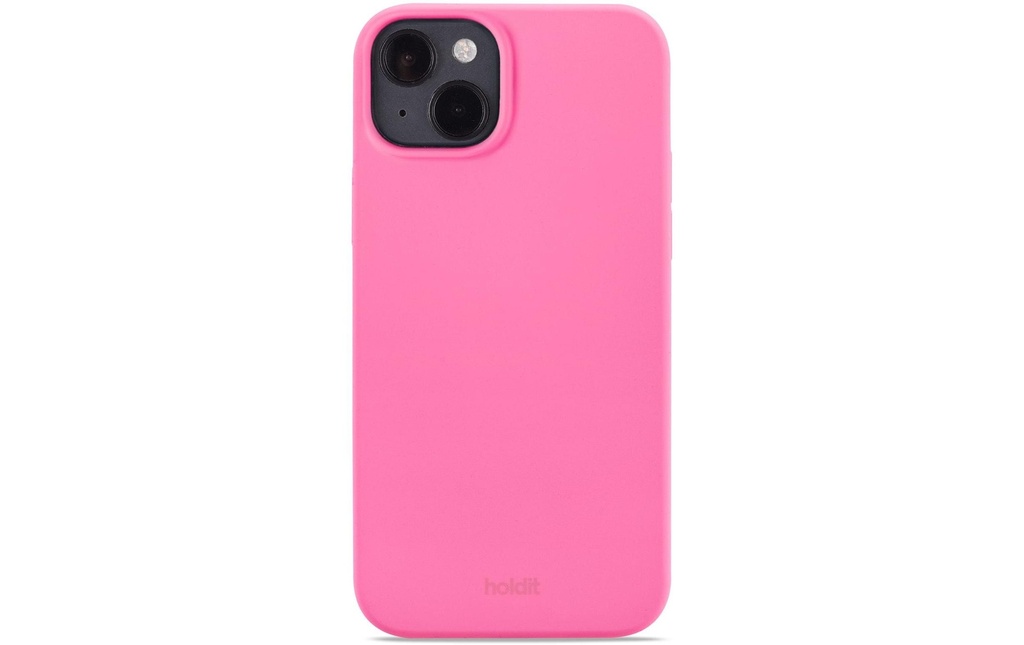 Holdit Coque arrière Silicone iPhone 15 Plus Rose