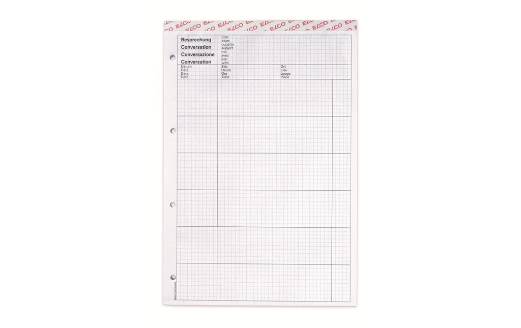 ELCO Bloc-notes Réunion A4 perforé, 5 pièces
