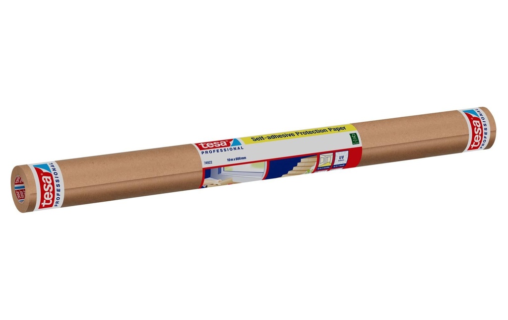 tesa Papier de protection autocollant 1x rouleau de 10 m x 60 cm